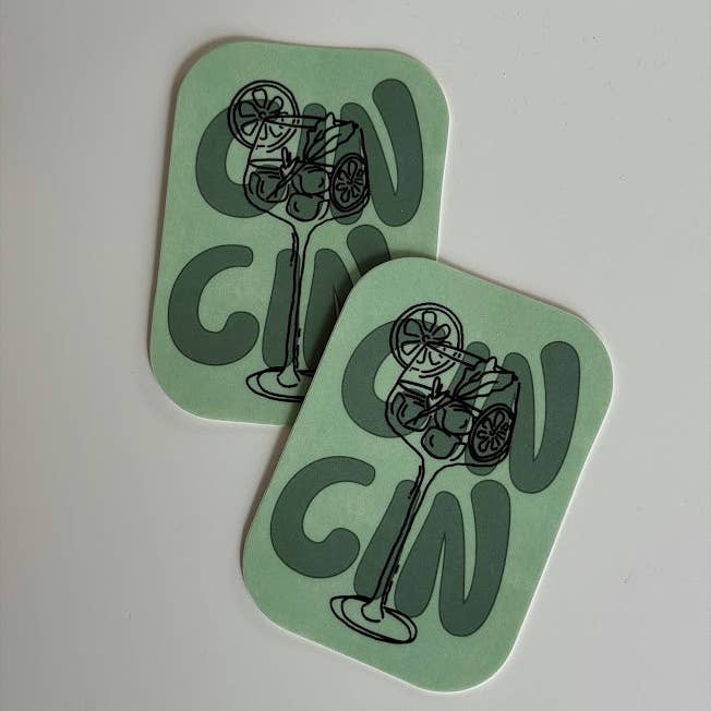 kash co studio - Wholesale Sticker - Cin Cin, Hugo Spritz Sticker