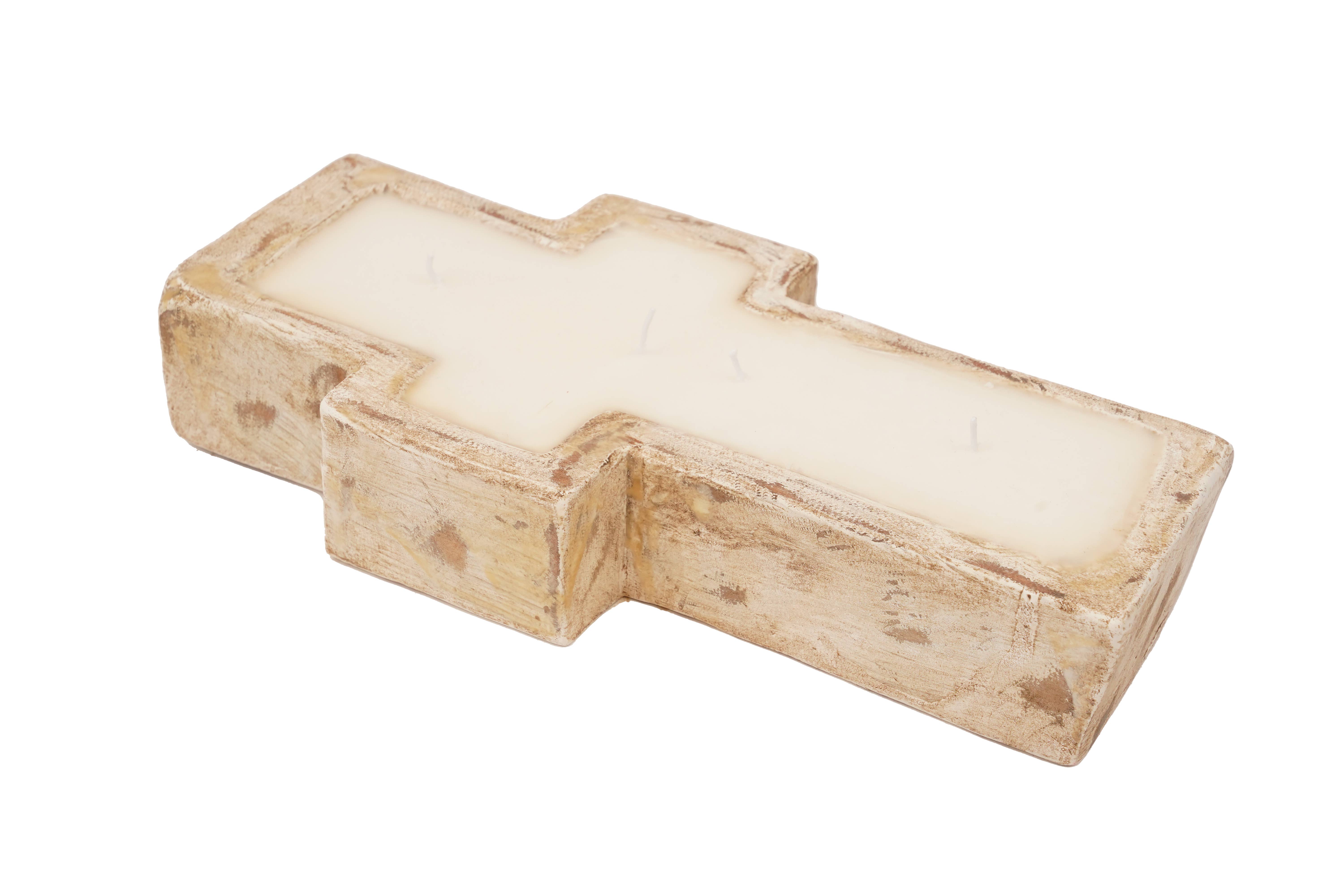 My Amigos Imports – wholesale Ljushållare – Liten korsformad degskål för ljusgjutning, 15x30 cm, välj bland 3 färger2