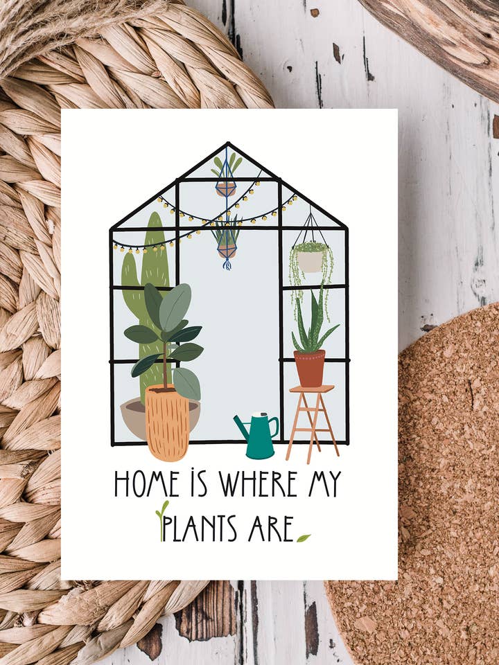 Mini Print sur la page d'accueil où se trouvent mes plantes pour la vente par Brown Suga Stationery & Print Shop