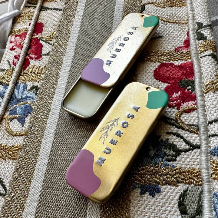 Organic Vegan Lip balm with Saffron Oil 0.27 Oz for wholesale by Muerosa LLC