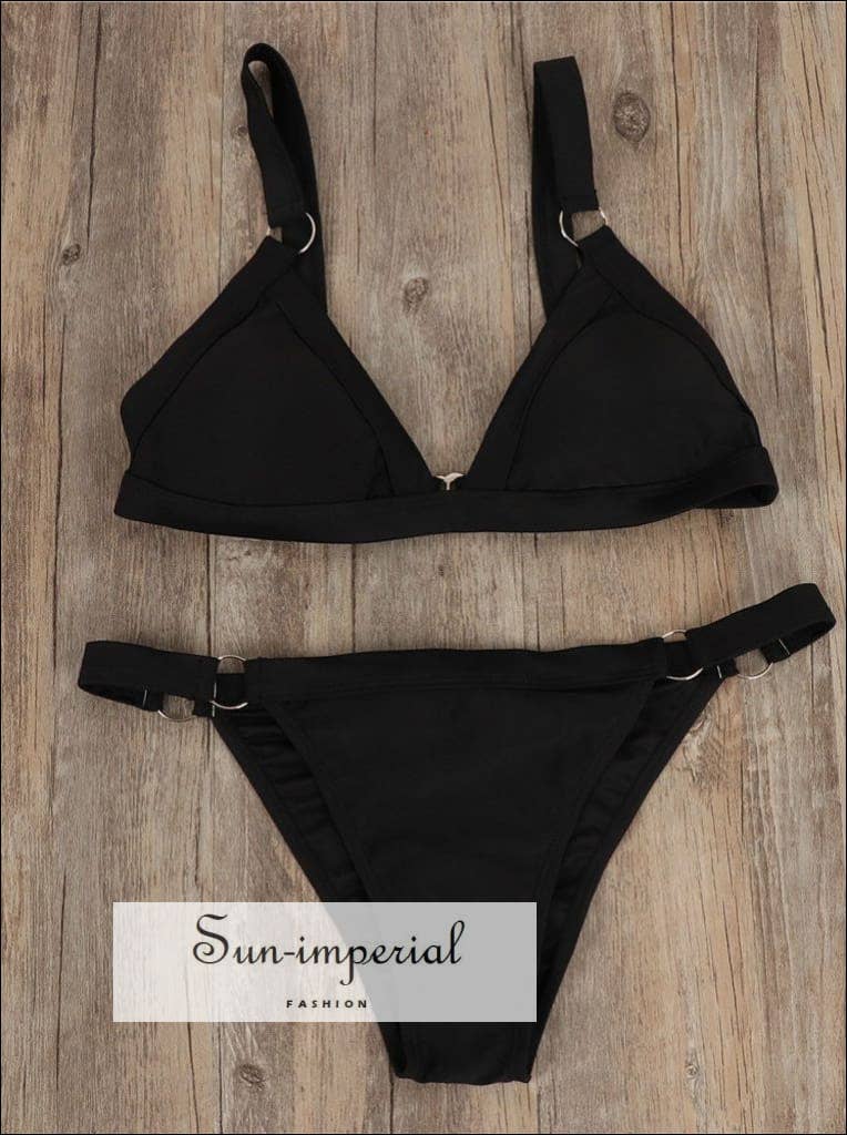 Sun Imperial – wholesale Tvådelad baddräkt - Dam – Vitguld Ring Bikini Split baddräkt kvinnor badkläder 21