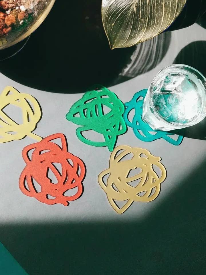 Playful Scibble Coasters for wholesale by TYST
