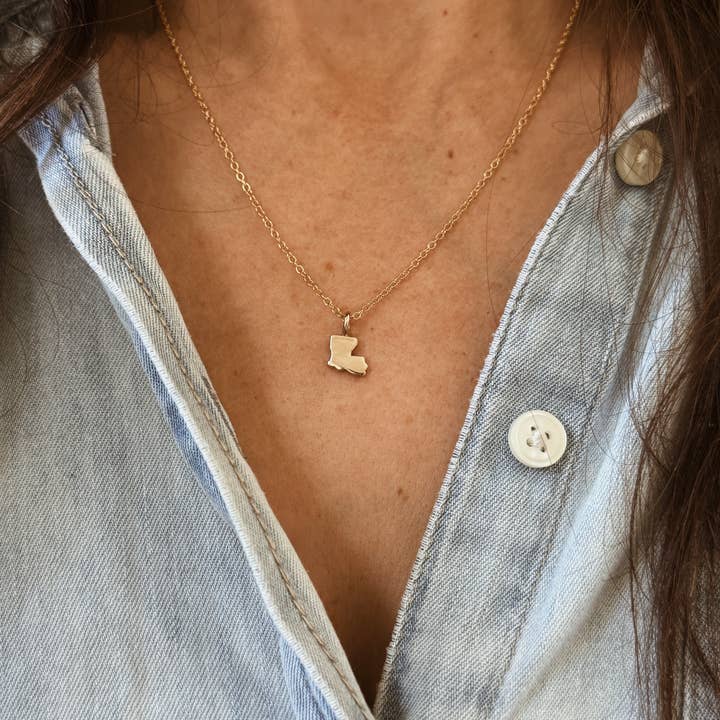 Mimosa Handcrafted - Wholesale Individual Charm/Pendant - LOUISIANA STATE PENDANT2