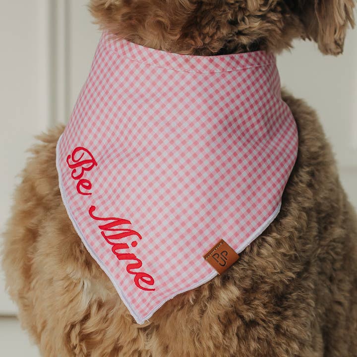 Be Mine Valentine's Day Bandana for wholesale by Puddle Jumper Pups