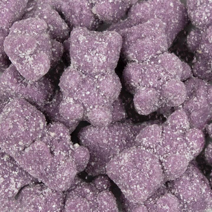 Ours en gomme sablés au sucre 12oz - Raisin violet pour la vente par Just Candy