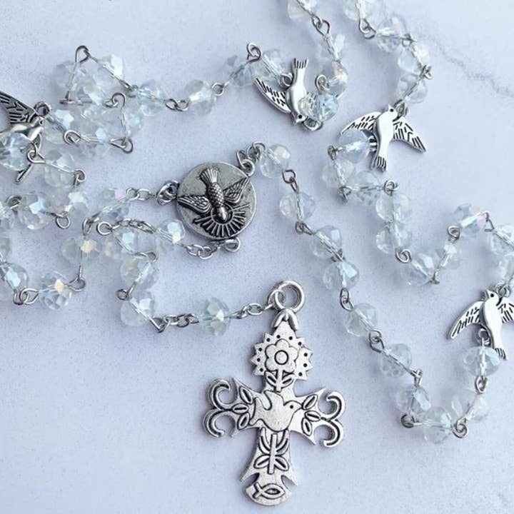 Wild & Free - Wholesale Prayer beads necklace - Rosary of the Holy Spirit0