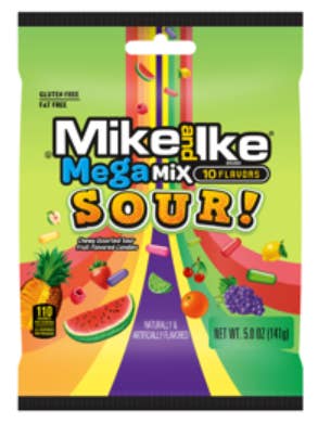 Mike & Ike Mega Mix Sour 5 oz X 12 Units for wholesale by iSweet.ca