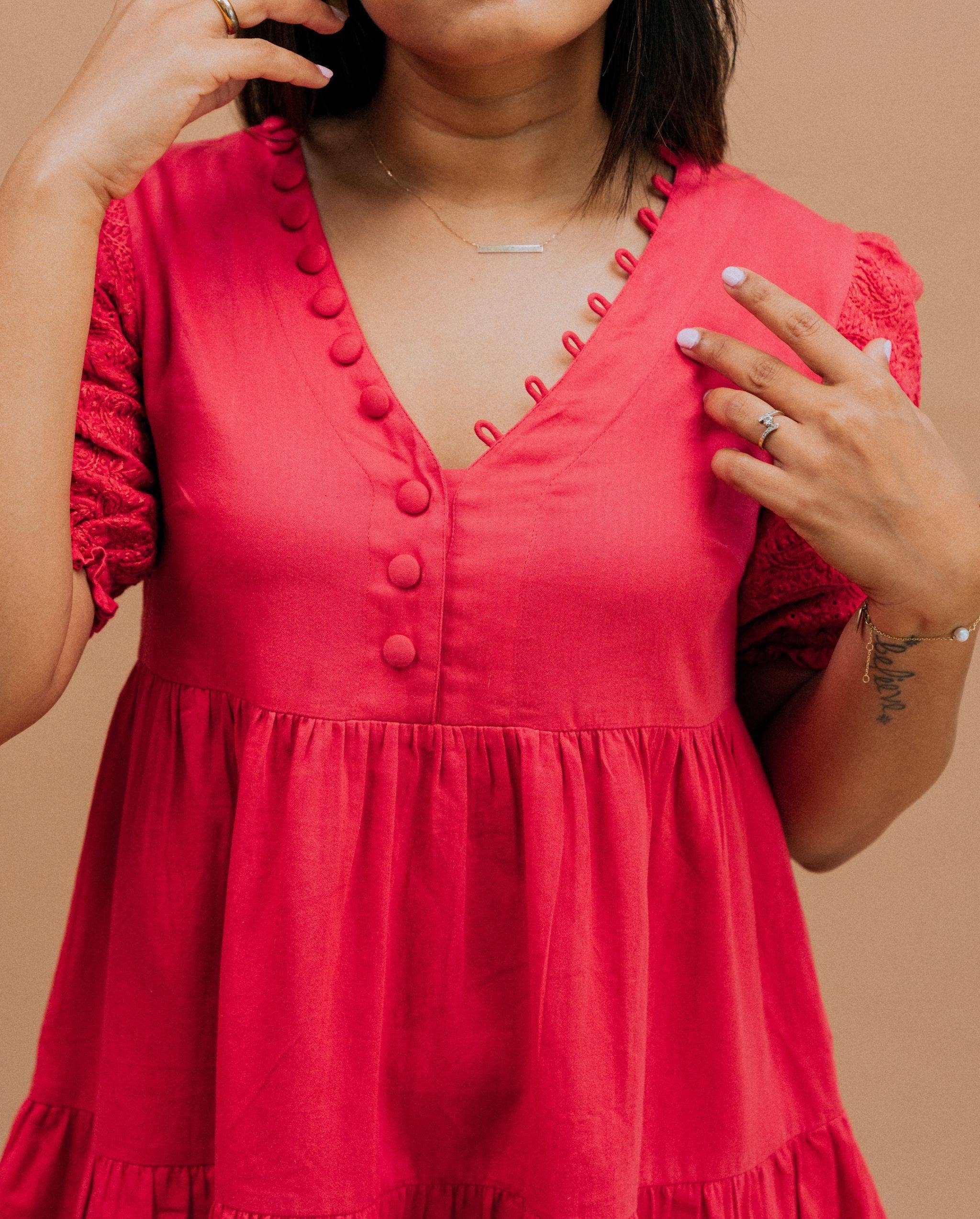 Kaasida | Women Fashion Boutique - Wholesale Dress - Women's - Gulnari Flowy Mini Dress2