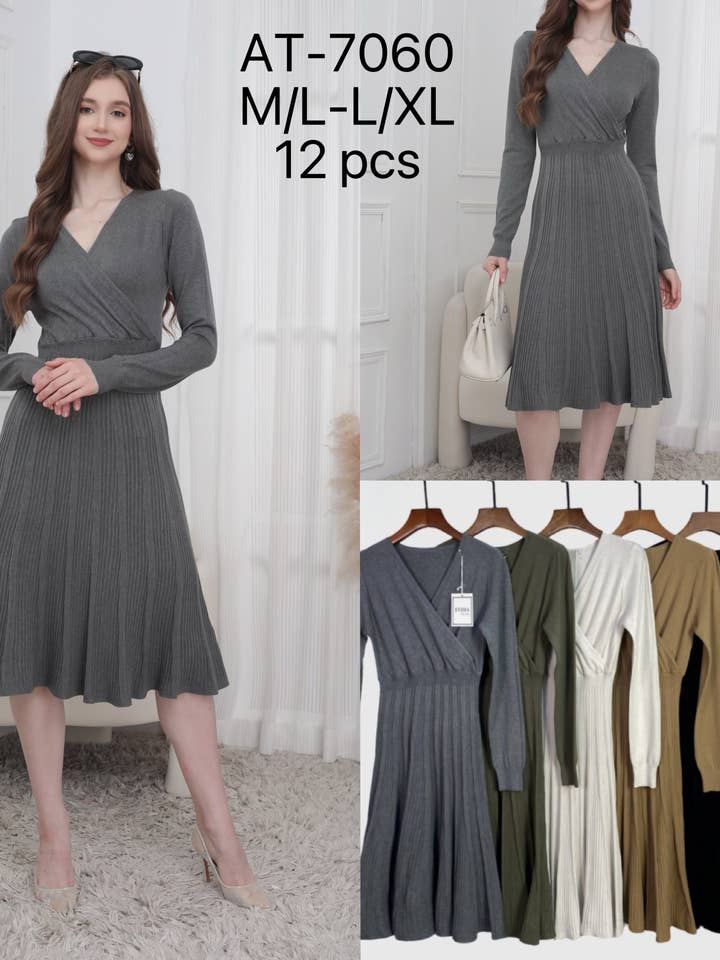 SWEET MAGIC MODA Y COMPLEMENTOS - Wholesale Dress - Women's - BASIC KNIT DRESS3