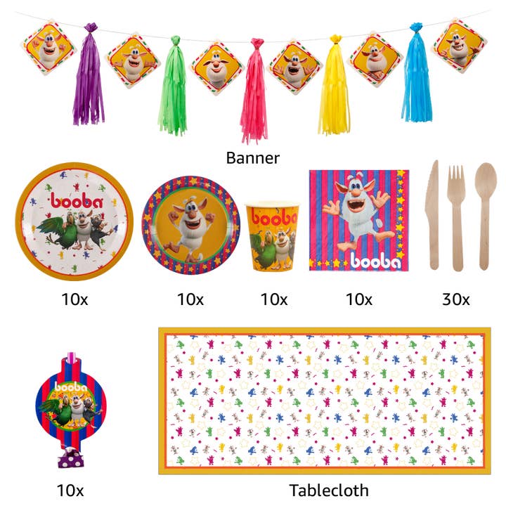 Mighty Mojo Toys - Wholesale Party sign/banner - Booba Party in a Box!1