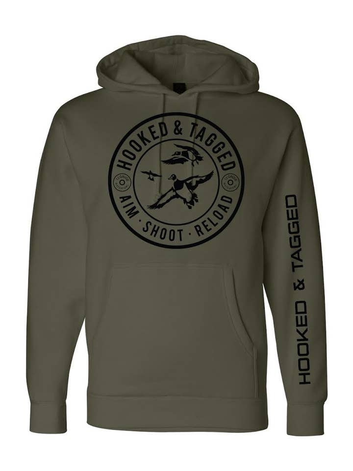 Hooked & Tagged - Wholesale Hoodie - Men's - H&T Aim. Shoot. Reload. Hoodie1