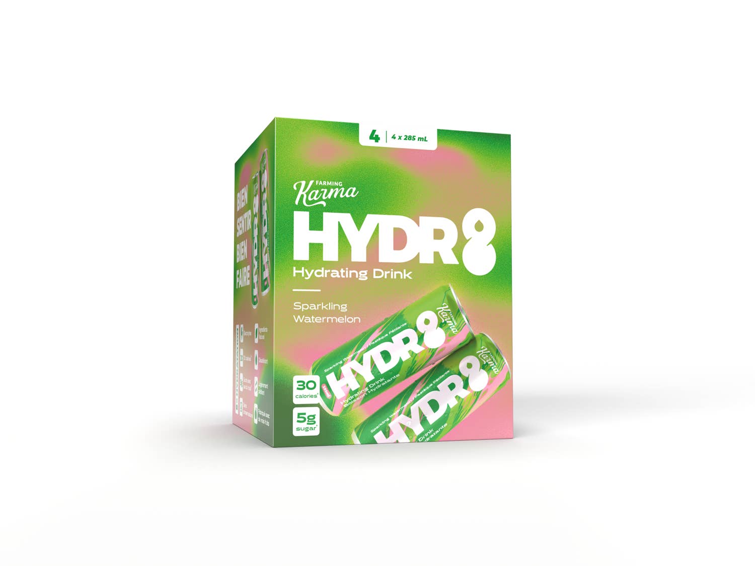 Farming Karma Fruit Co. Ltd - Vente Sodas/boissons gazeuses - Pastèque - Hydr8 (pack de 4)