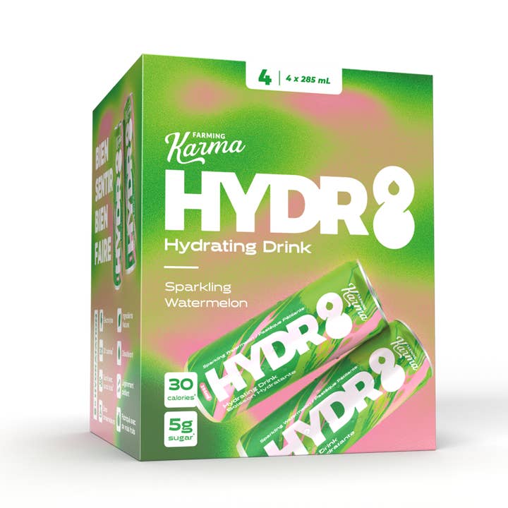 Watermelon- Hydr8 (4 pack) for wholesale by Farming Karma Fruit Co. Ltd