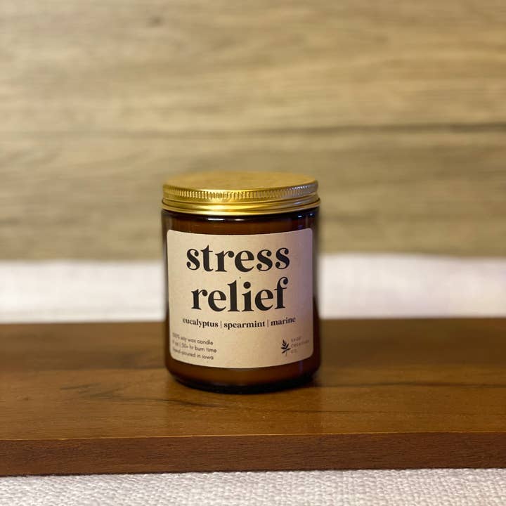 Sage Candle Co. - Vente Bougie en bocal - Soulagement du stress - Bougie d'aromathérapie à 100 %1