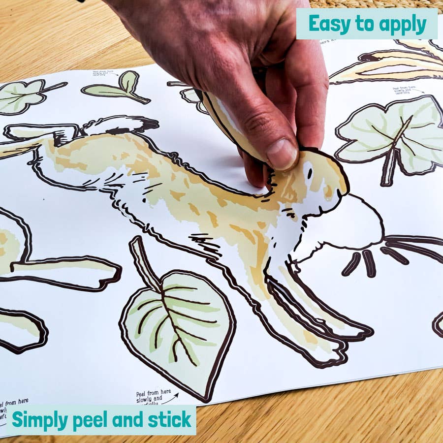 Stickerscape – wholesale Wall decal/stickers – Guess How Much I Love You Leaves Wall Sticker Pack5