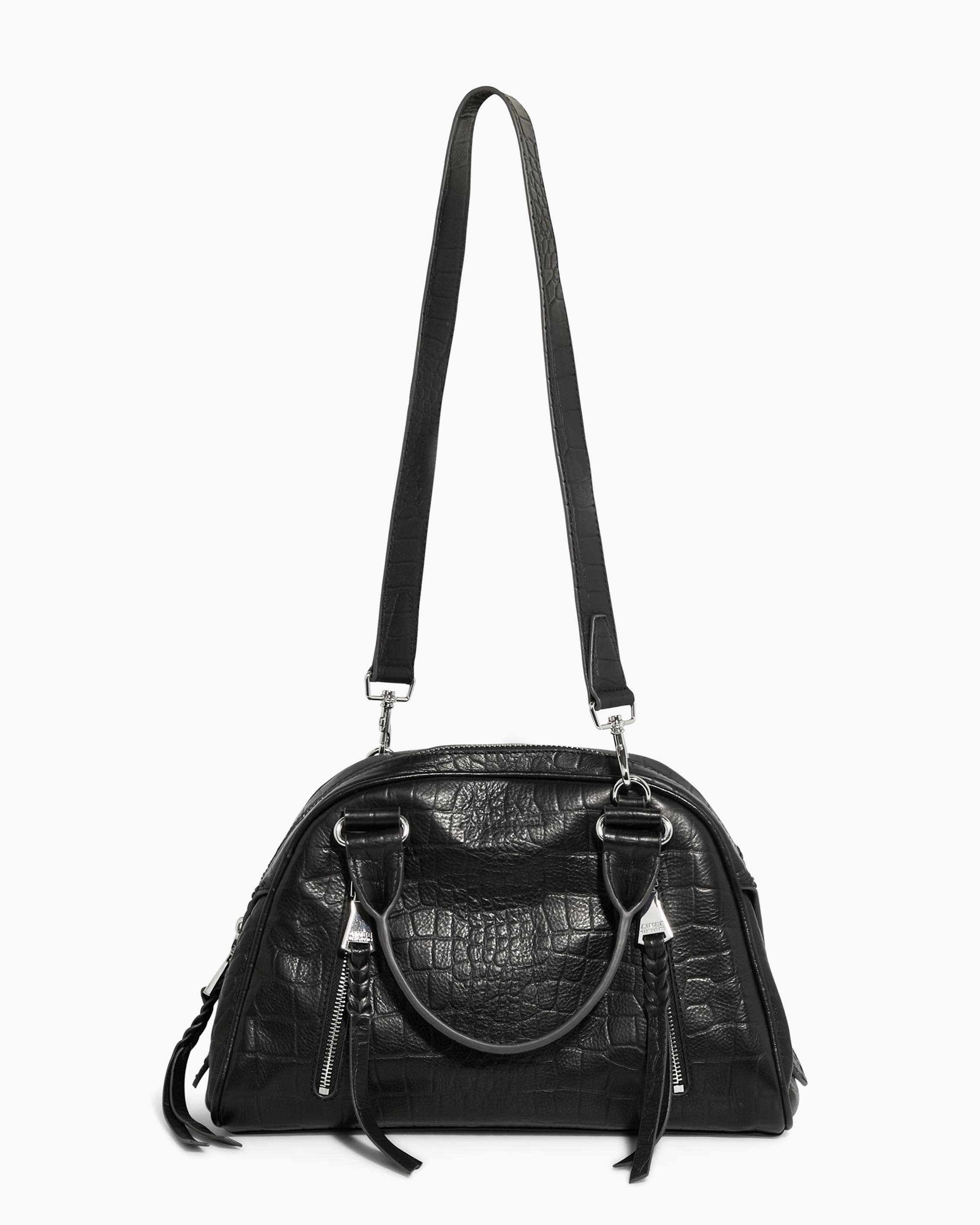 Black Croco Day Dream Satchel for wholesale on Faire5