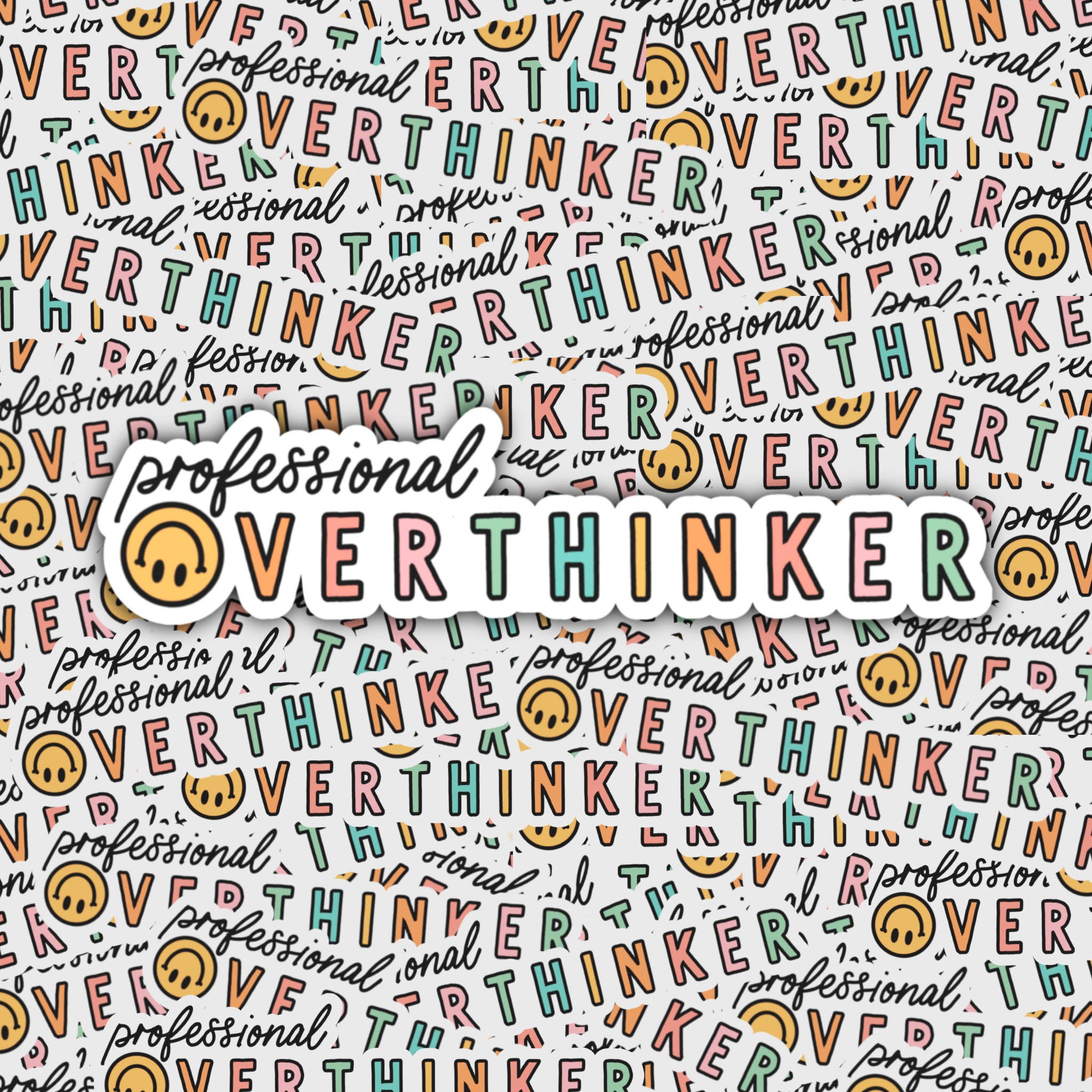Groovy Doodies - Wholesale Sticker - Professional Overthinker Sticker