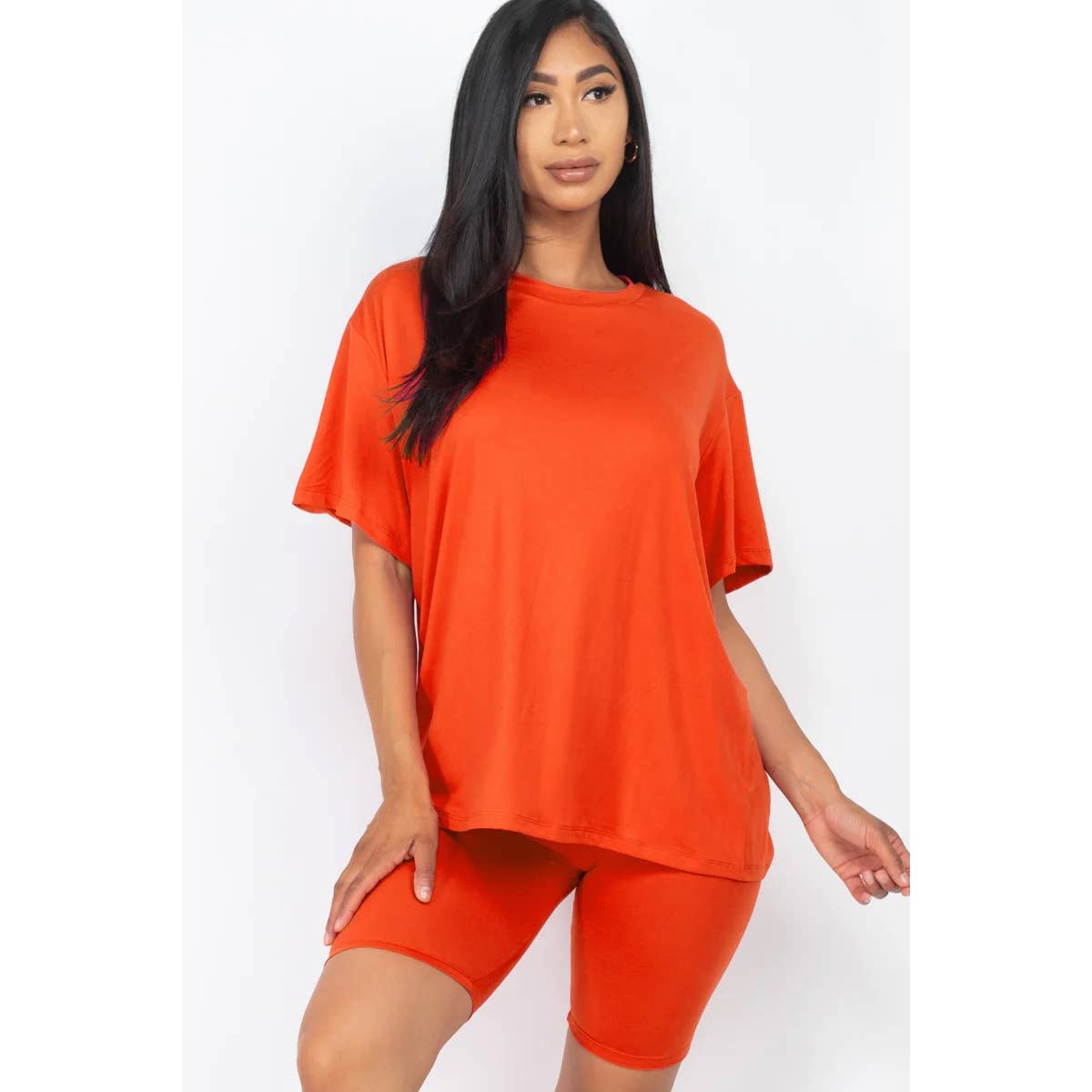 HiteJeans – wholesale Top & short set (NOT loungewear) – Women’s – TWO PIECE TOP BIKER SHORTS SET7