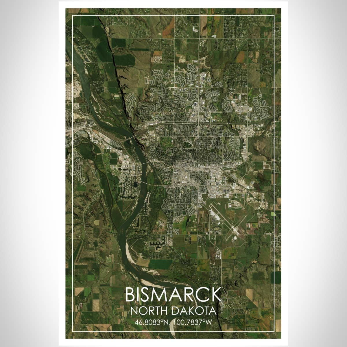 JACE.design - Vendita all'ingrosso Stampa artistica - Bismark ND Stampa Mappa Satellite3