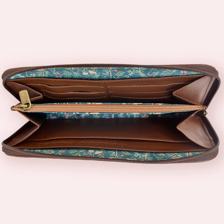 OLALLA GAMBIN - Wholesale Wallet - Women's - “The Blue Garden” Art Nouveau wallet2