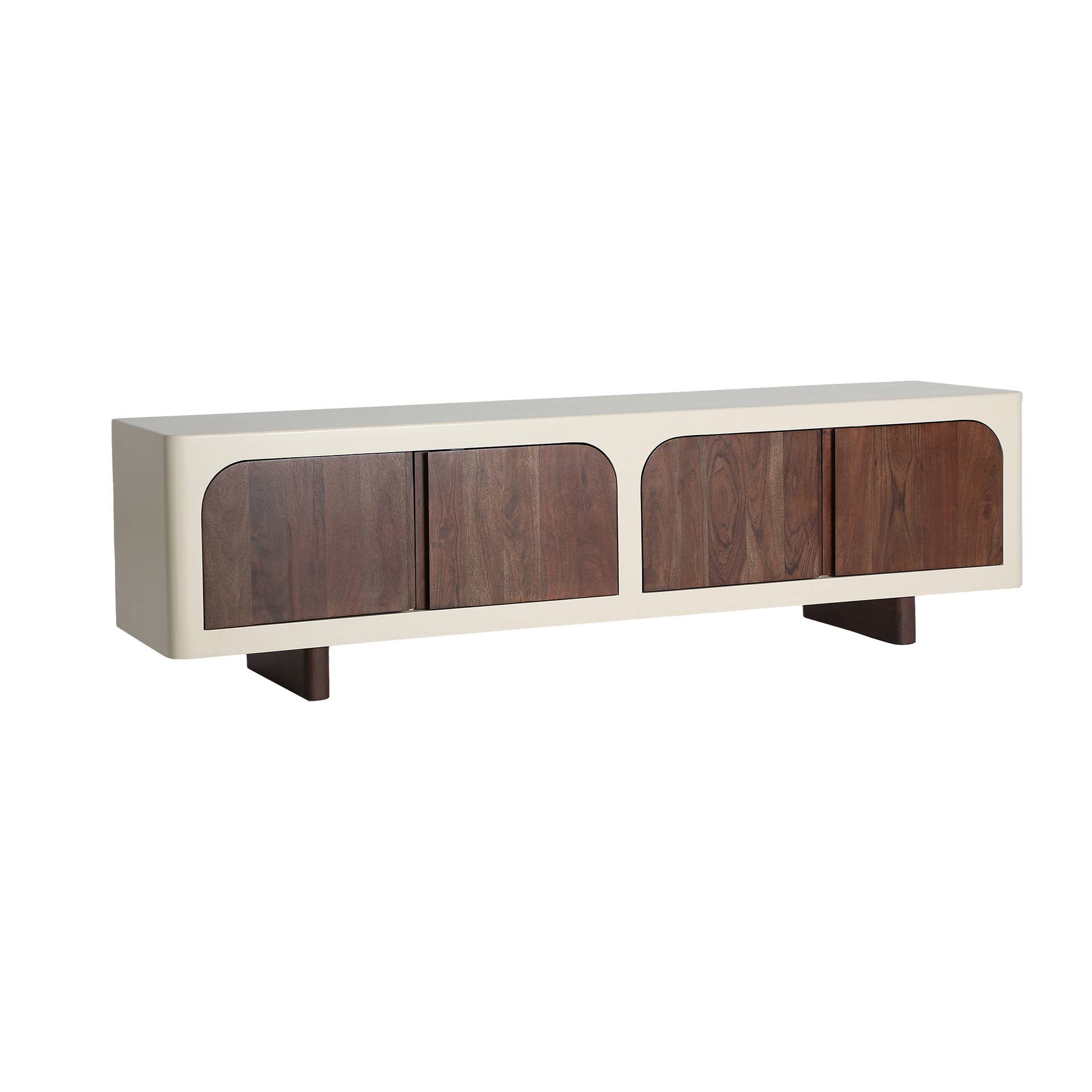 Kodu - Wholesale Console Table - Acacia wood TV stand in off-white color, 180x42