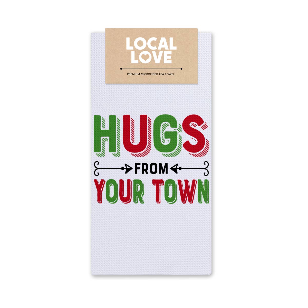 Rock Scissor Paper - Wholesale Tea Towel - Hugs Name Drop City Tea Towel - Multicolored1