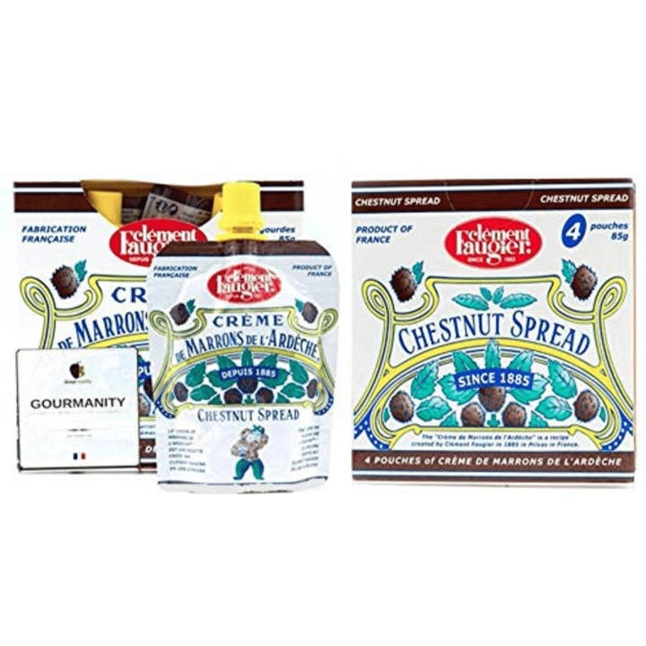 Think Distributors - Wholesale Jam/Jelly - Clement Faugier Produced For Gourmanity Chestnut Jam Pouch (3oz)5