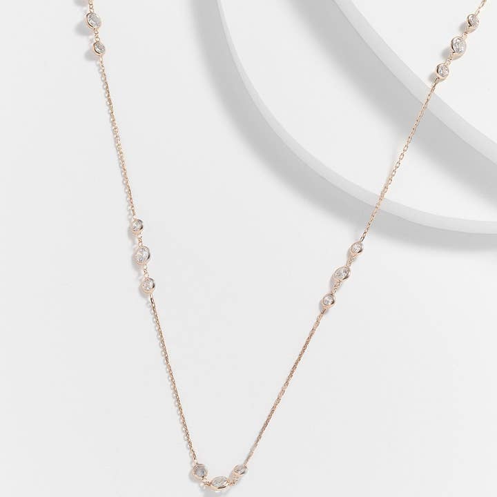 Kosa Jewels - Wholesale Pendant/Charm Necklace - Ardis diamond by the yard Necklace2