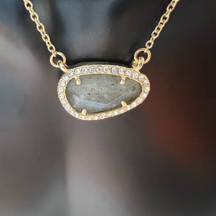 Organic Shape Micro Paved Short Necklace for wholesale by Jewels of Shade