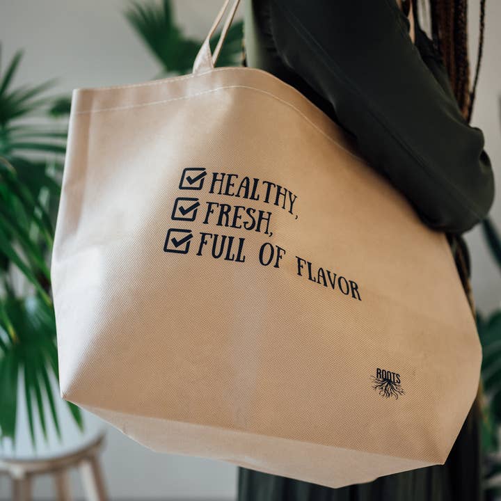 Reuseable Tote Bag for wholesale by Roots Holistic Wellness Company