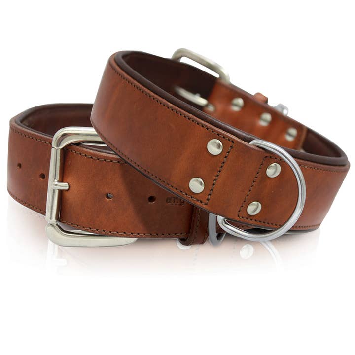 Angel Pet Supplies Inc. - Wholesale Pet Collar - Dog - Dallas Leather Dog Collar by ANGEL™ | Authentic13