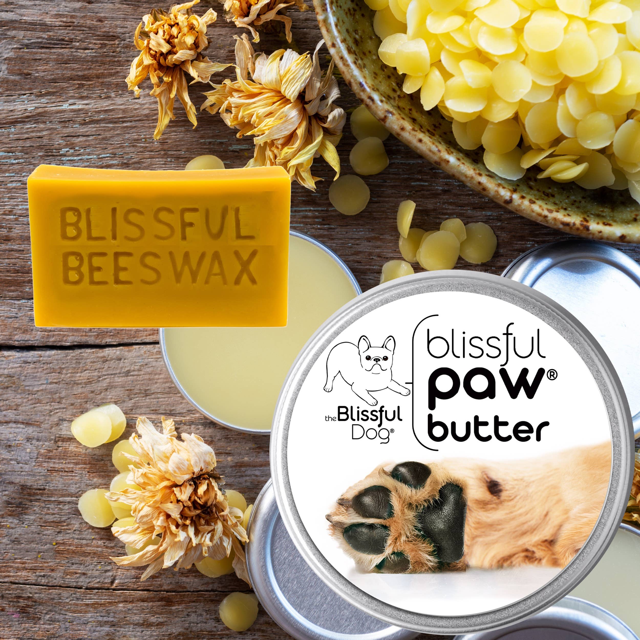 The Blissful Dog - Venta al por mayor Protector de patas de mascota - The Blissful Dog manteca para patas secas y ásperas en latas y tubos, bálsamo para patas7