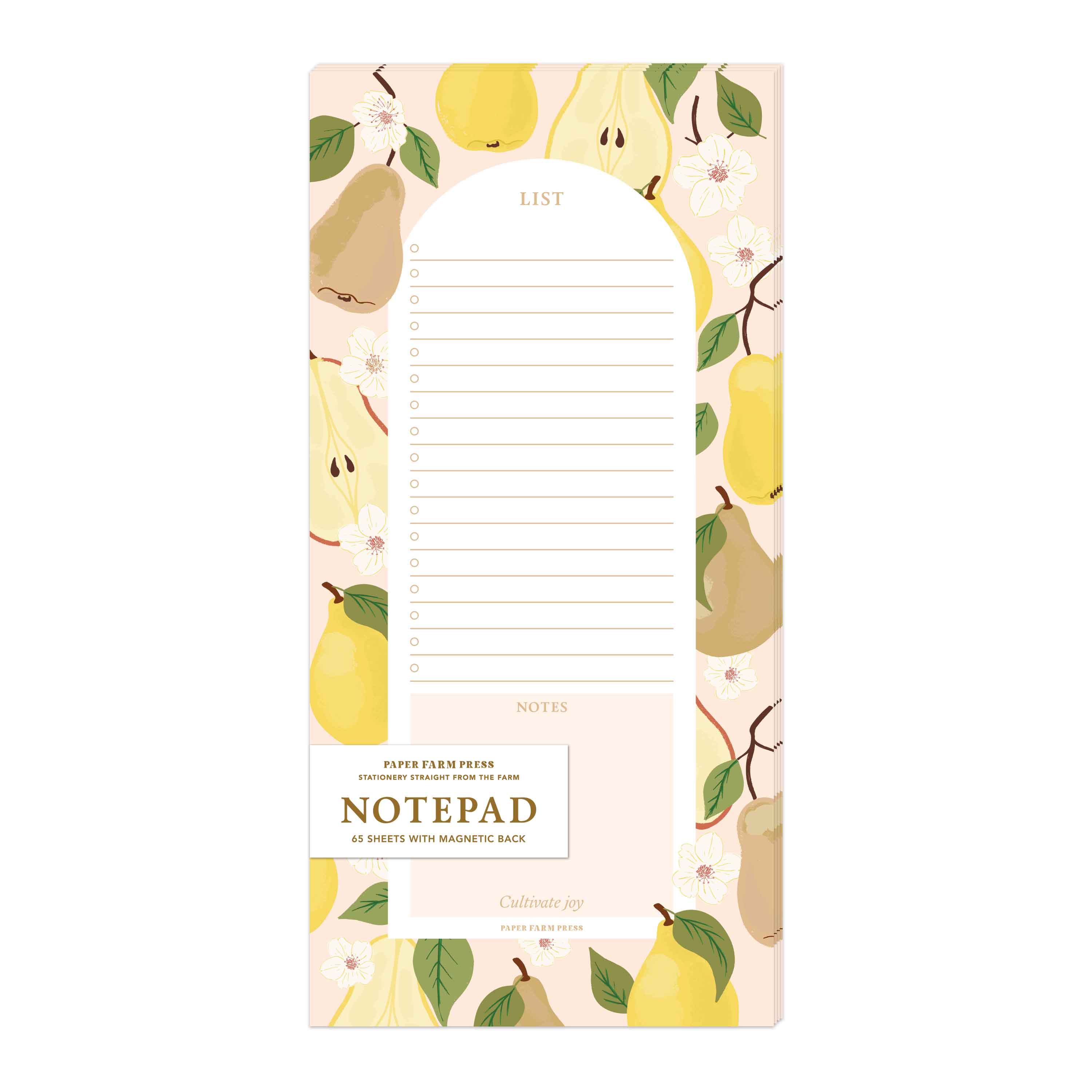 Paper Farm Press - Wholesale Notepad - Pear Tree Market List Notepad2