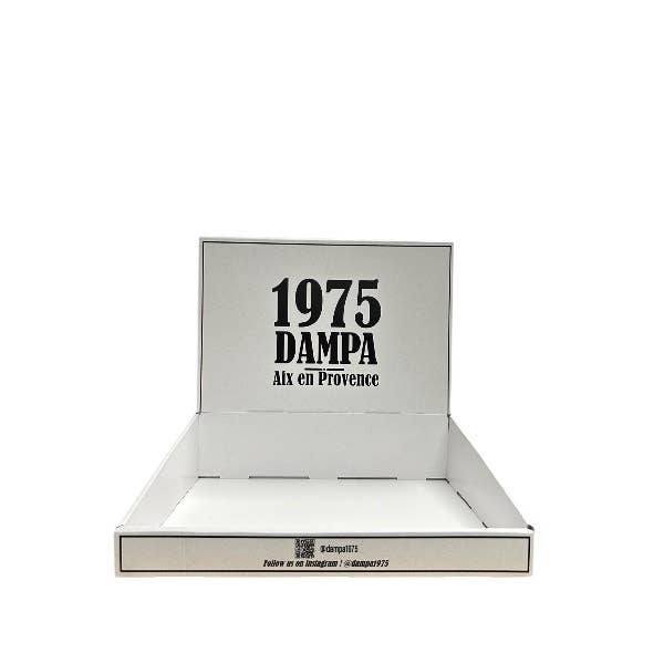 Dampa 1975 – Großhandel Einzelhändler*innen-Display – Beauty & Wellness – Kartondisplay für Verkaufstheke