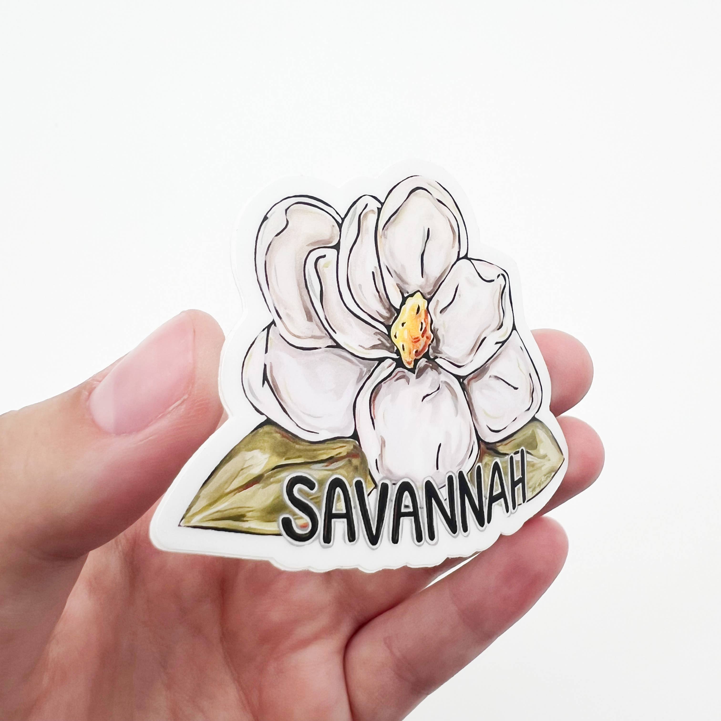 Home Malone - Wholesale Sticker - Savannah Magnolia Sticker - Southern Flower Sticker2
