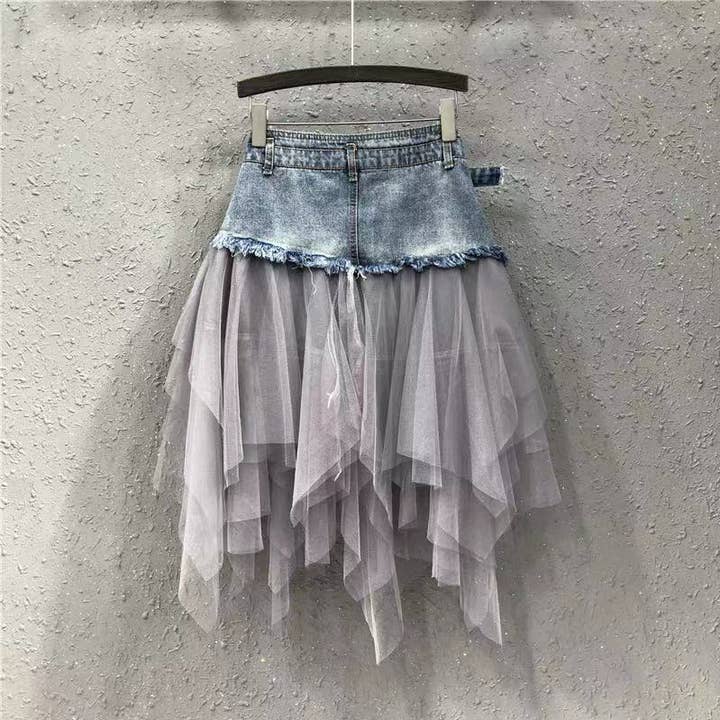 Miss Sparkling - Wholesale Skirt – Women’s - Denim tutu skirt4
