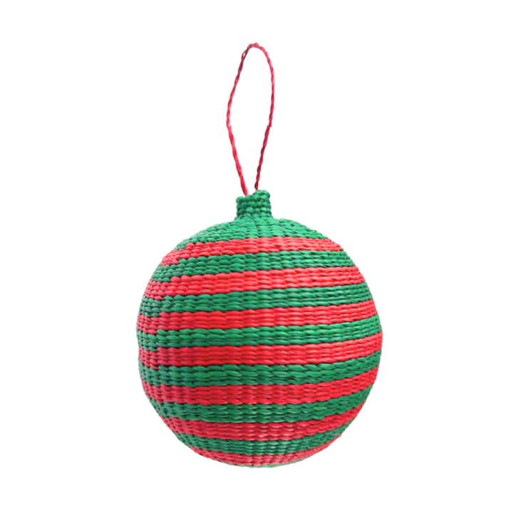 Candy Cane Swirl Christmas Ball for wholesale by Coro Cora™