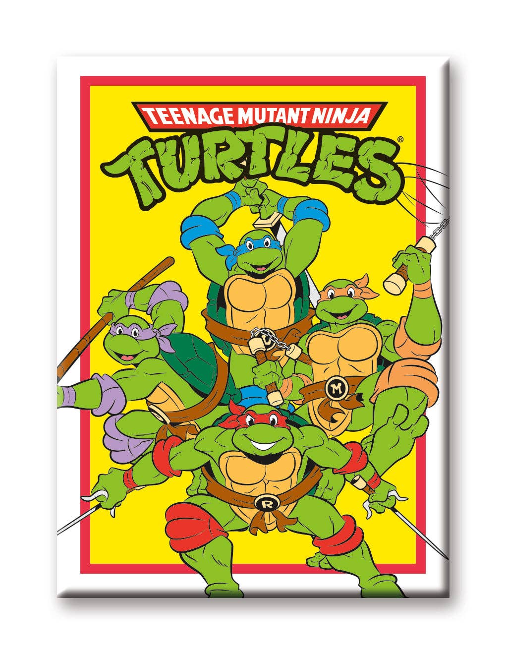 Great Stuff Novelties (GSN) by NMR Brands - Wholesale Magnet - TMNT - Group Flat Magnet (2.5" x 3.5")0