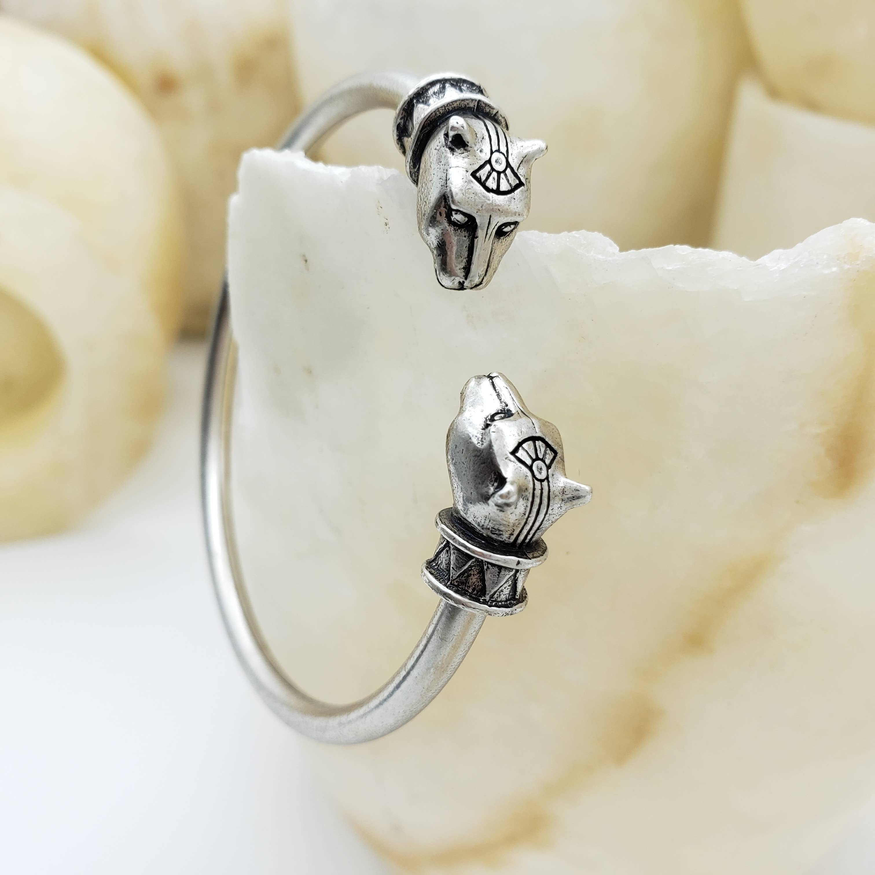 Discoveries, Inc. - Wholesale Cuff Bracelet - Egyptian Cat Cuff Bracelet - Silver Finish - Bastet Goddess4