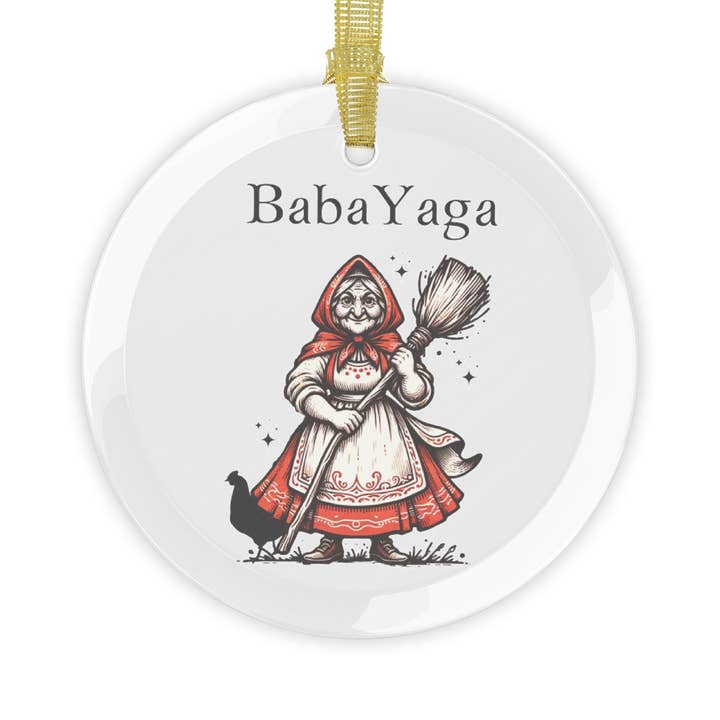 Babushka Cat - Wholesale Ornament - Baba Yaga Glass Ornament Polish Gifts, 1 Pc or 10 Pc