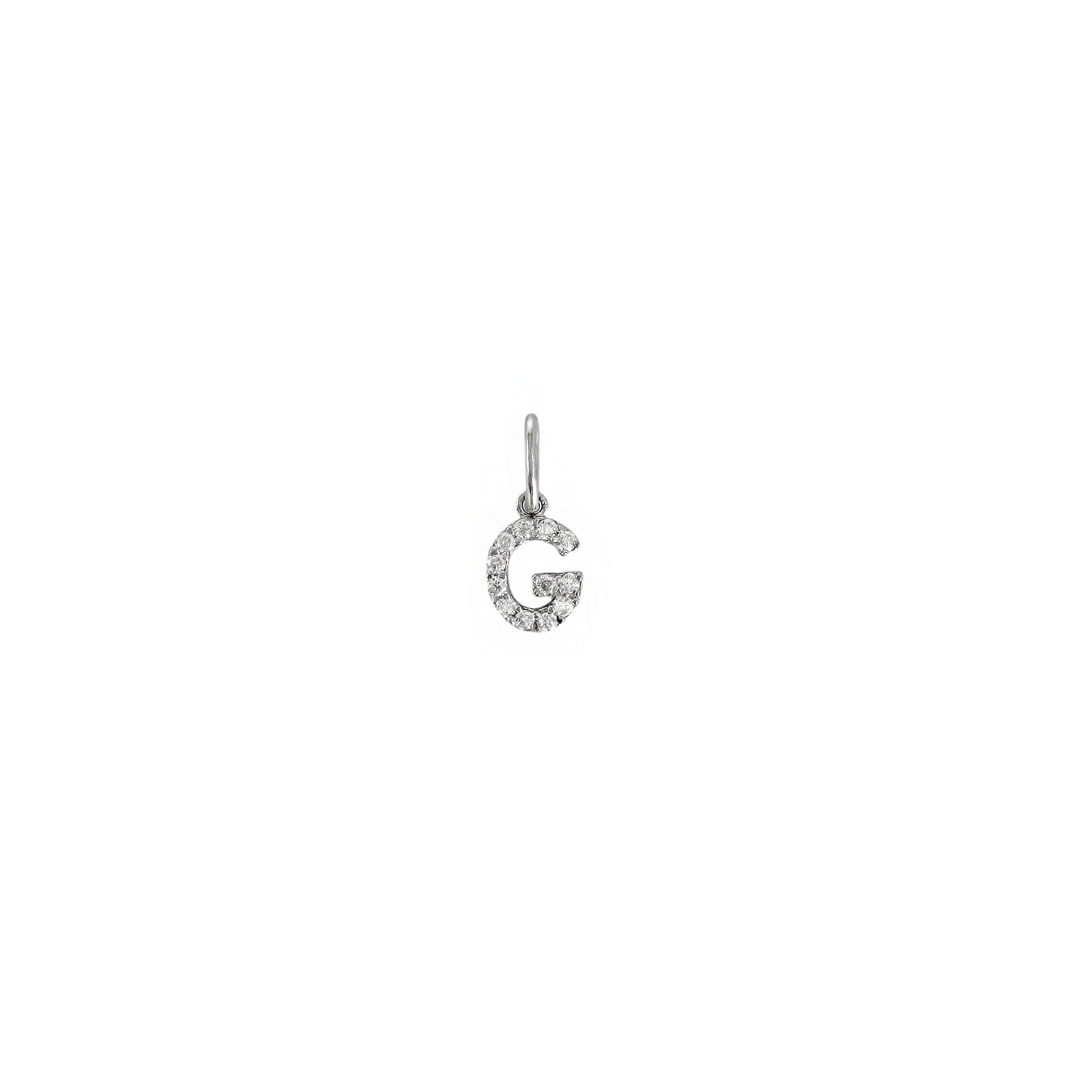 El&Elle - Wholesale Pendant/Charm Necklace - Letter Moissanite Pendant Necklace8