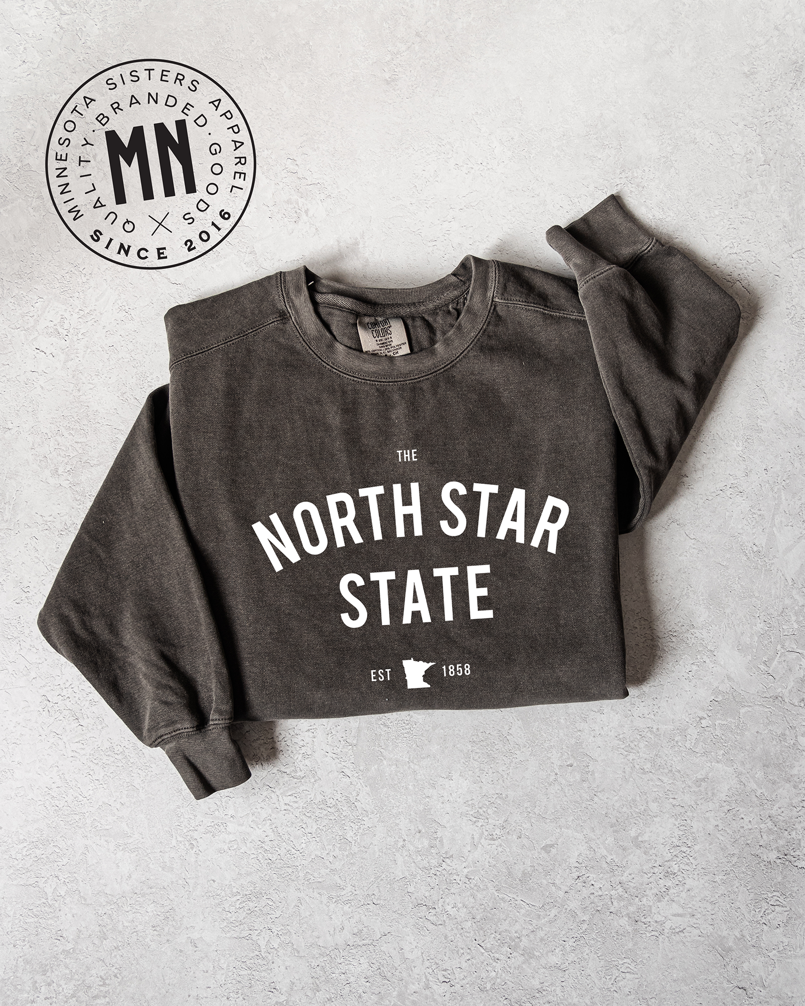 Minnesota Sisters - Wholesale Graphic Sweatshirt - Unisex - The North Star State Crewneck3