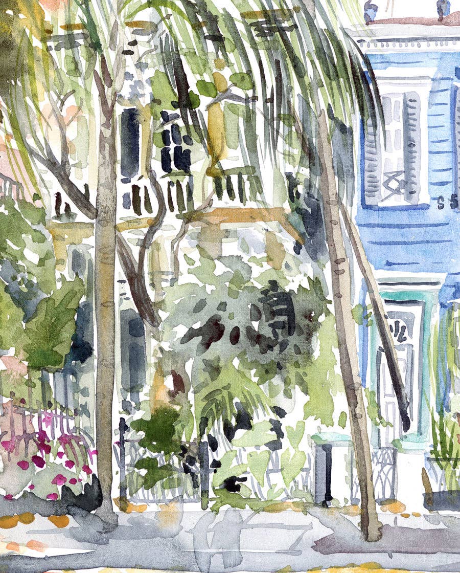 Lyla Clayre Studio - Wholesale Art Print - "Esplanade Disco" Watercolor Fine Art Print3