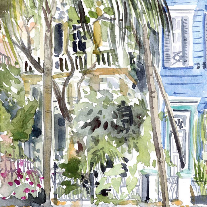 Lyla Clayre Studio - Wholesale Art Print - "Esplanade Disco" Watercolor Fine Art Print3