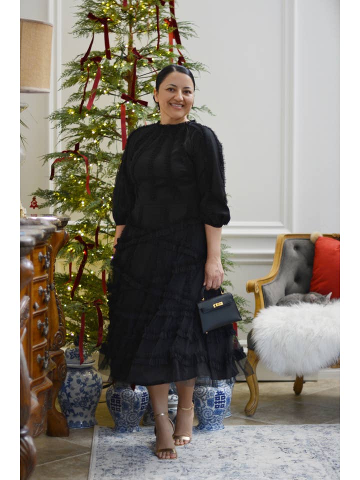 Skirt Society - Wholesale Dress - Women's - Vienna Black Tulle Dress6