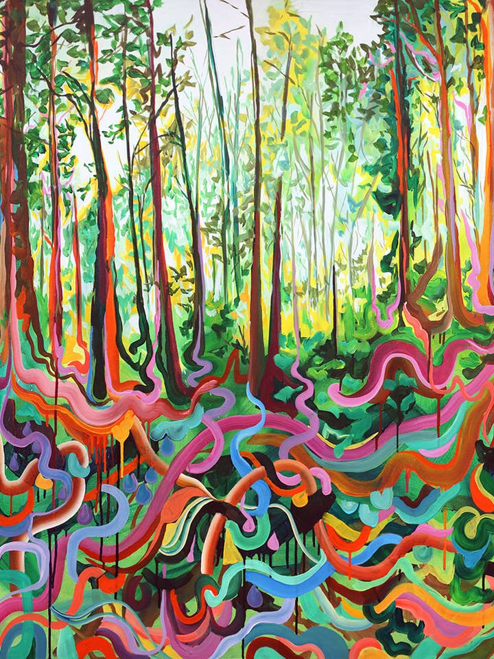 The Rainbow Connection Art Print for wholesale by Anisa Asakawa