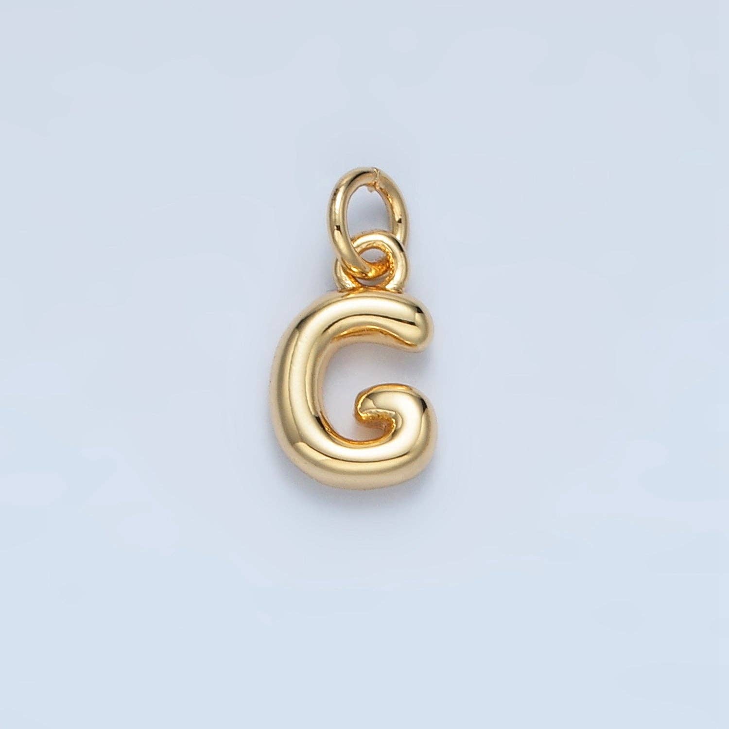 Aim Eternal - Wholesale Individual Charm/Pendant - 16K Gold Filled 10mm Initial Letter Chubby Balloon Mini Charm | A1591 - A16036