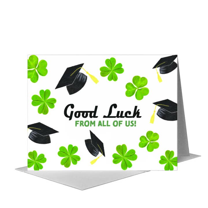 Kleeblätter, Grußkarte (#8262C) für den Großhandel von Printed Canvas