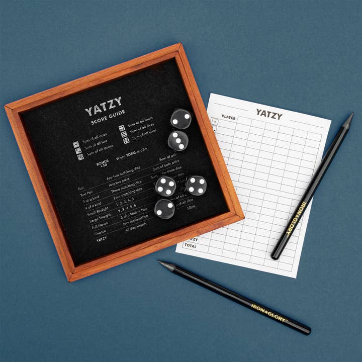 SUCK UK Ltd - USA - Wholesale Board Game - Yatzy - Wooden Game
