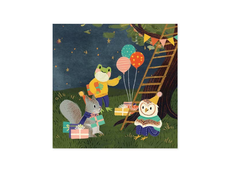 Up With Paper - Wholesale Birthday Card - Birthday Treehouse Pop-up Card with Lights1